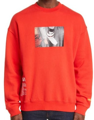 Heron preston nasa hoodie red on sale