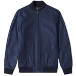 A.P.C. Navy Blue Wool Gaston Jacket