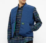 AIME LEON DORE x WOOLRICH Navy Blue Quilted Work Vest Jacket