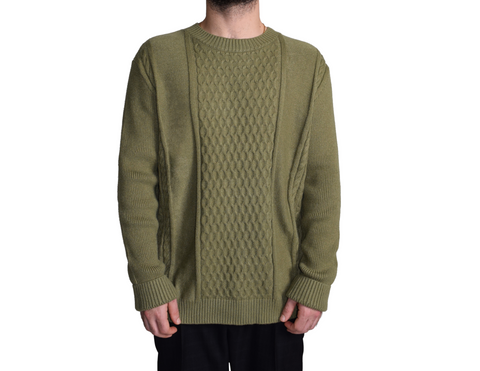 Olive Green Knitted Sweater